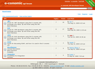 e-conomic API forum api-forum