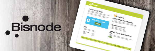 Bisnode app til e-conomic regnskabsprogram