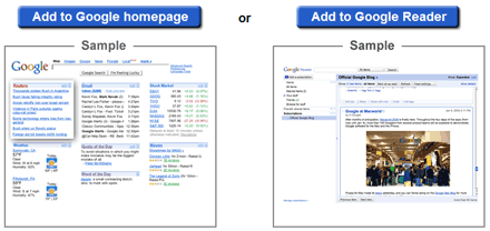 iGoogle og Google Reader
