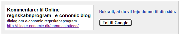 Kommentarfeed bekræftigelse