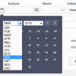 Dropdown i datovælger i e-conomic