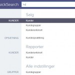 QuickSearch i e-conomic